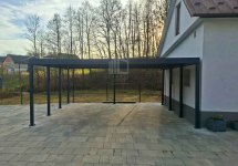 Carport PREMIUM - Wiata samochodowa 7x5m - antracyt ID1159 Malbork - zdjęcie 3