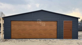 Garaż blaszany 7,5x6m Brama 2x Okno drzwi Blacha na Rąbek TKD267 Jastrzębie-Zdrój - zdjęcie 3