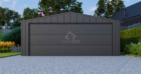 Garaż blaszany 5x6 brama segmentowa drzwi blacha na rąbek dach CP143 Cieszyn - zdjęcie 5