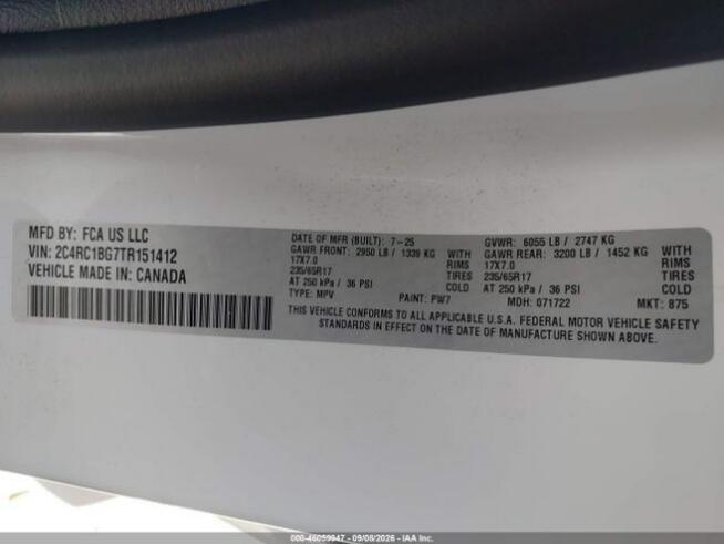 2026 CHRYSLER PACIFICA  SELECT Sulejówek - zdjęcie 10