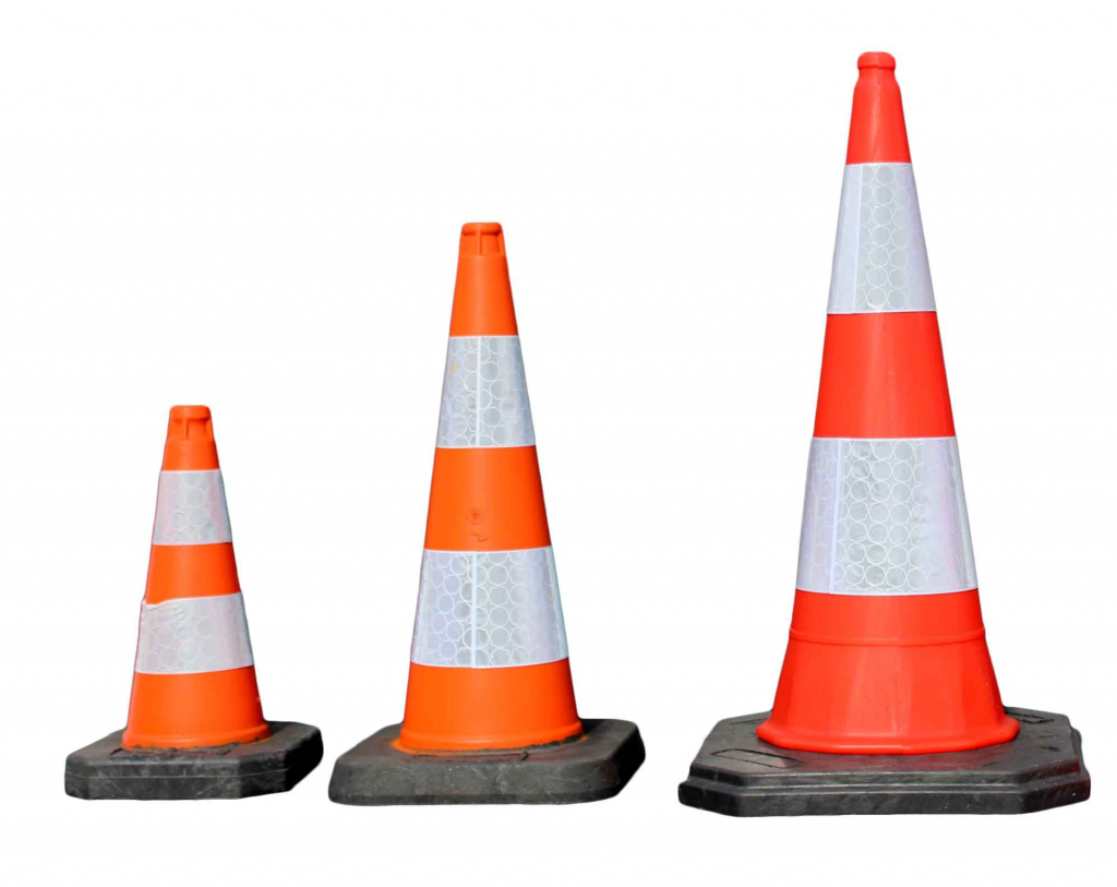 Pachołek drogowy ostrzegawczy 0,75m Zamość - zdjęcie 2