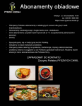 PYSZNE CHWILE/Catering/abonament/domowe obiady dla firm