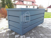 Skrzynia ogrodowa metalowa kufer 150x60x70cm  antracyt ID523 Radom - zdjęcie 3