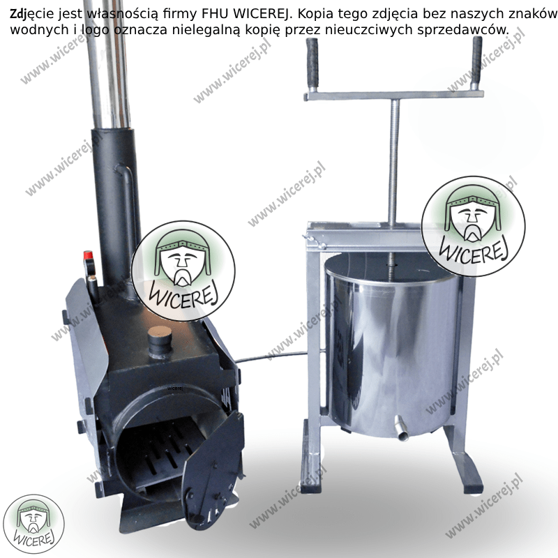 Topiarka z Prasą do Wosku 29L z Generatorem Pary Opalanym drewnem Jaśliska - zdjęcie 1