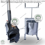 Topiarka z Prasą do Wosku 29L z Generatorem Pary Opalanym drewnem