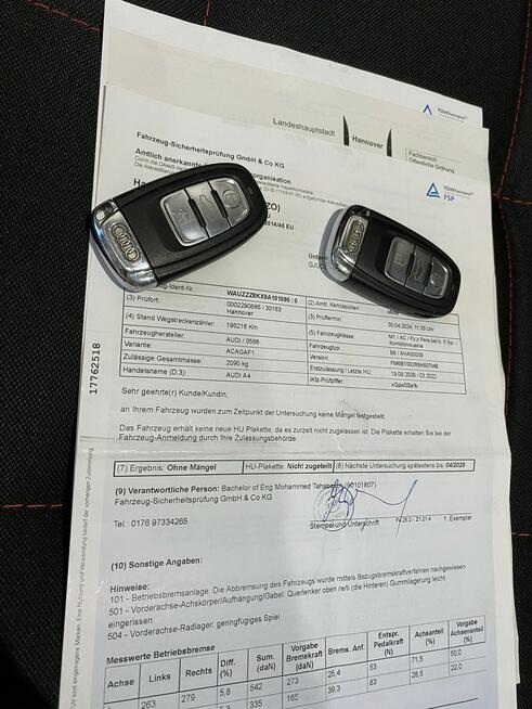 Audi A4 2.0 tdi S-line ledy bixenon tylko 200tyś.km z Niemiec Konradów - zdjęcie 10