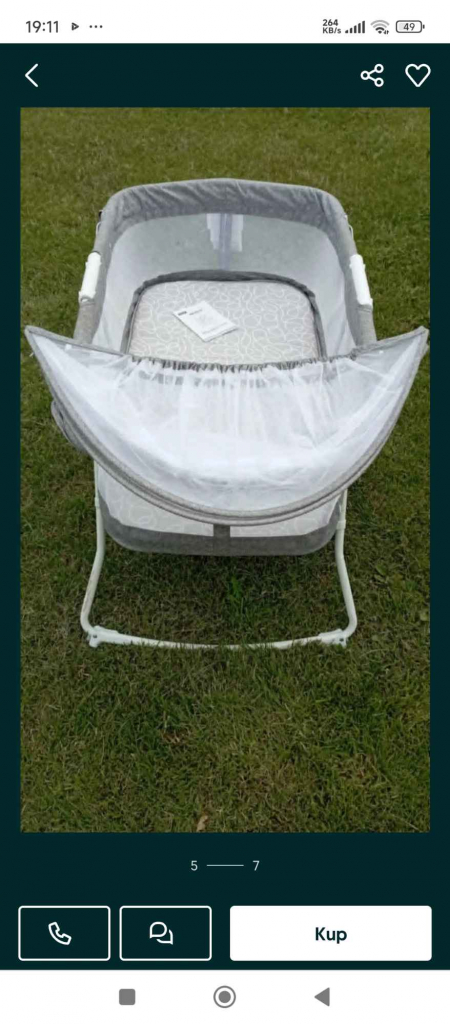 Witam sprzedam łóżeczko turystyczne z funkcją kołyski Ryki - zdjęcie 3