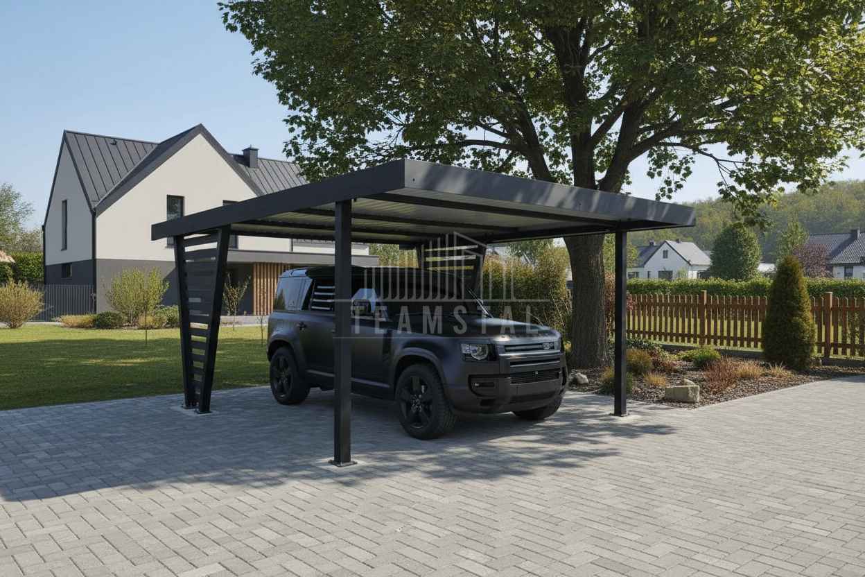 Carport V PREMIUM 4,5x4,5m Wypełnienie panelami Wiata TS1254 Jastrzębie-Zdrój - zdjęcie 2