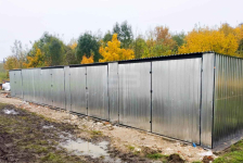 GARAŻ BLASZANY RZĄD 17,5m x 5m - spad tył 4x Brama ocynk GB188 Gryfice - zdjęcie 5