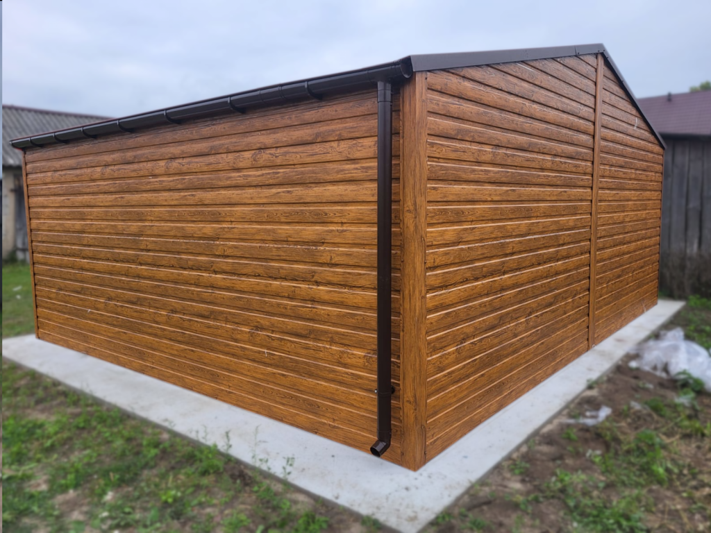 Garaż Blaszany 6x5 Dwuspadowy Drewnopodobny PREMIUM Darmowy Montaż Bełchatów - zdjęcie 6