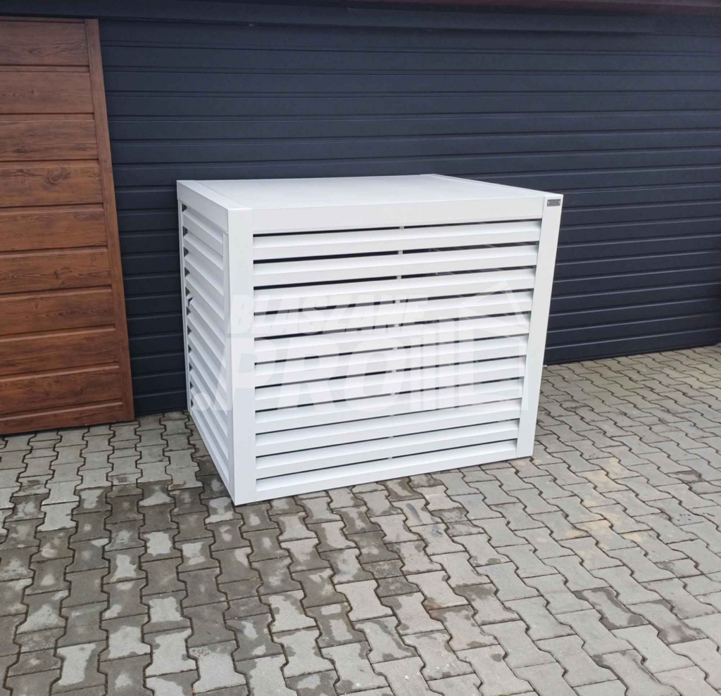 Osłona klimatyzatora - pompy ciepła 120x60x130 cm biały GP311 Fabryczna - zdjęcie 6