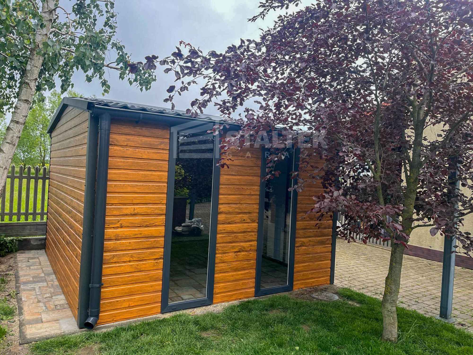 Schowek - Domek Ogrodowy 3x3m drzwi 2x okno dach w przód rynny ST159 Jarocin - zdjęcie 4