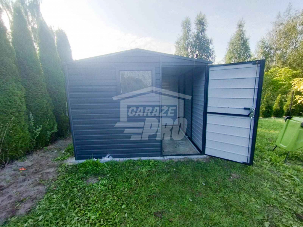 Domek Ogrodowy 3,5x3 Drzwi Okno Dach dwuspadowy Antracyt GP209 Kalwaria Zebrzydowska - zdjęcie 3