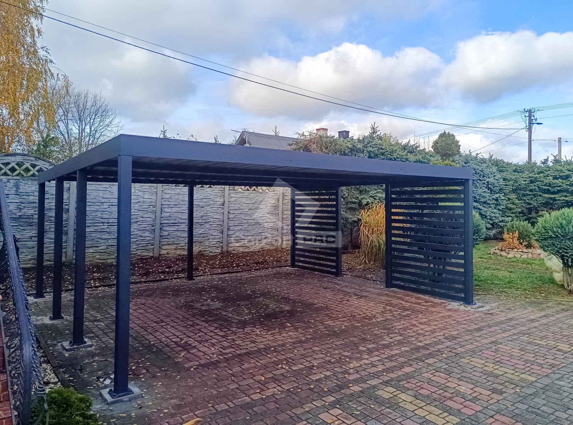 CarPort PREMIUM - wiata samochodowa 6x5  dodatkowa zabudowa CP127 Augustów - zdjęcie 5