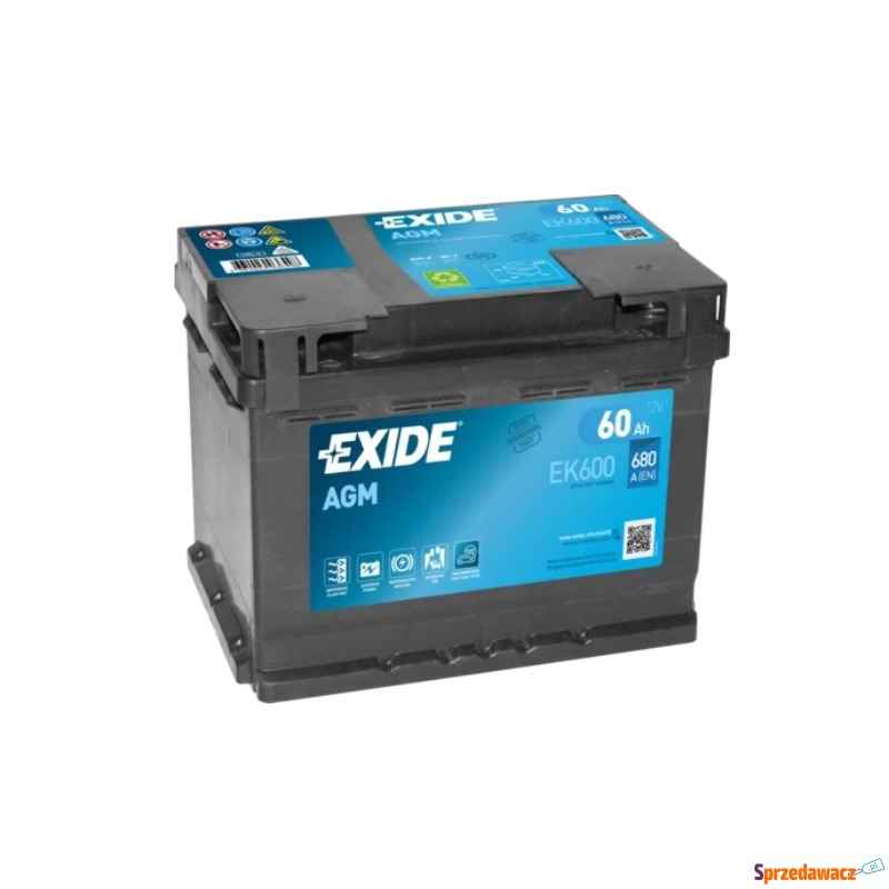Akumulator 60Ah 680A Exide agm start&amp;stop EK600 Legnica - zdjęcie 1