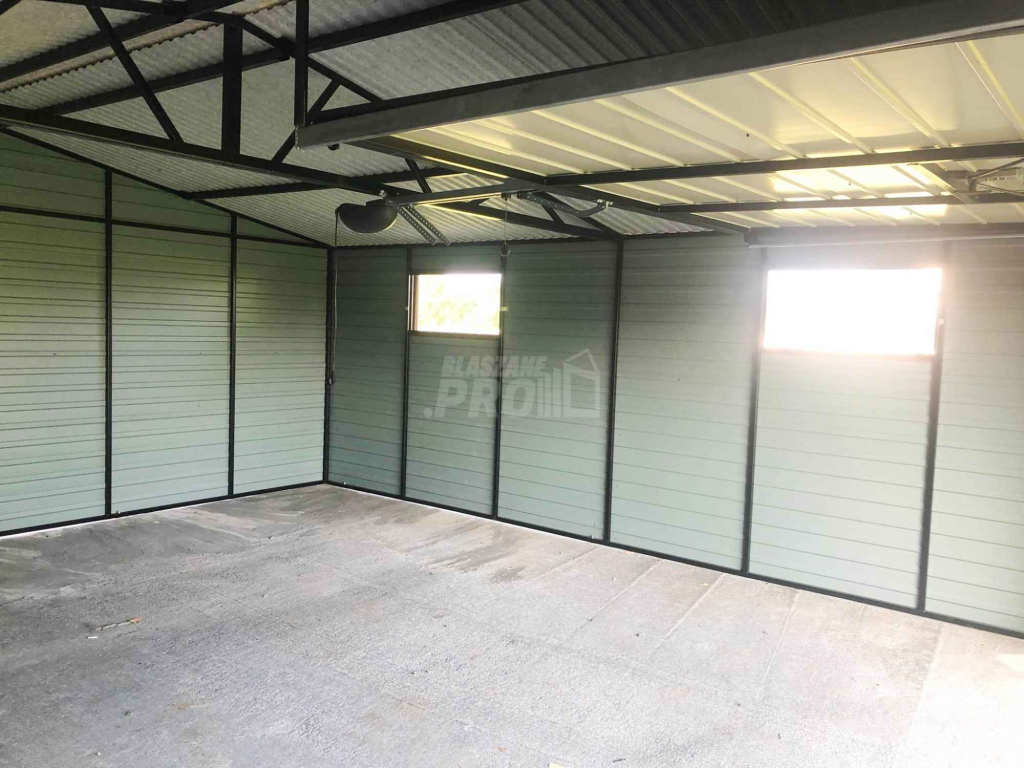 Garaż blaszany 6x6 Brama + drzwi + 2x okno  Dach dwuspadowy GP119 Kłodzko - zdjęcie 5