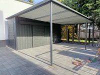 Schowek domek ogrodowy 1,7x5 + wiata 3,3m 2x drzwi TS1241 Śródmieście - zdjęcie 5