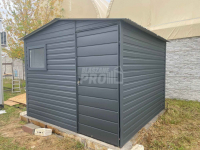 Domek Ogrodowy 3x3 Drzwi Okno Dach dwuspadowy Antracyt GP228 Września - zdjęcie 6