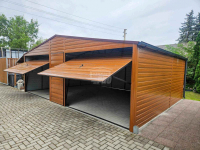 Garaż blaszany 7x6 Brama - drzwi - Dach dwuspadowy rynny GP598 Ciechanów - zdjęcie 7