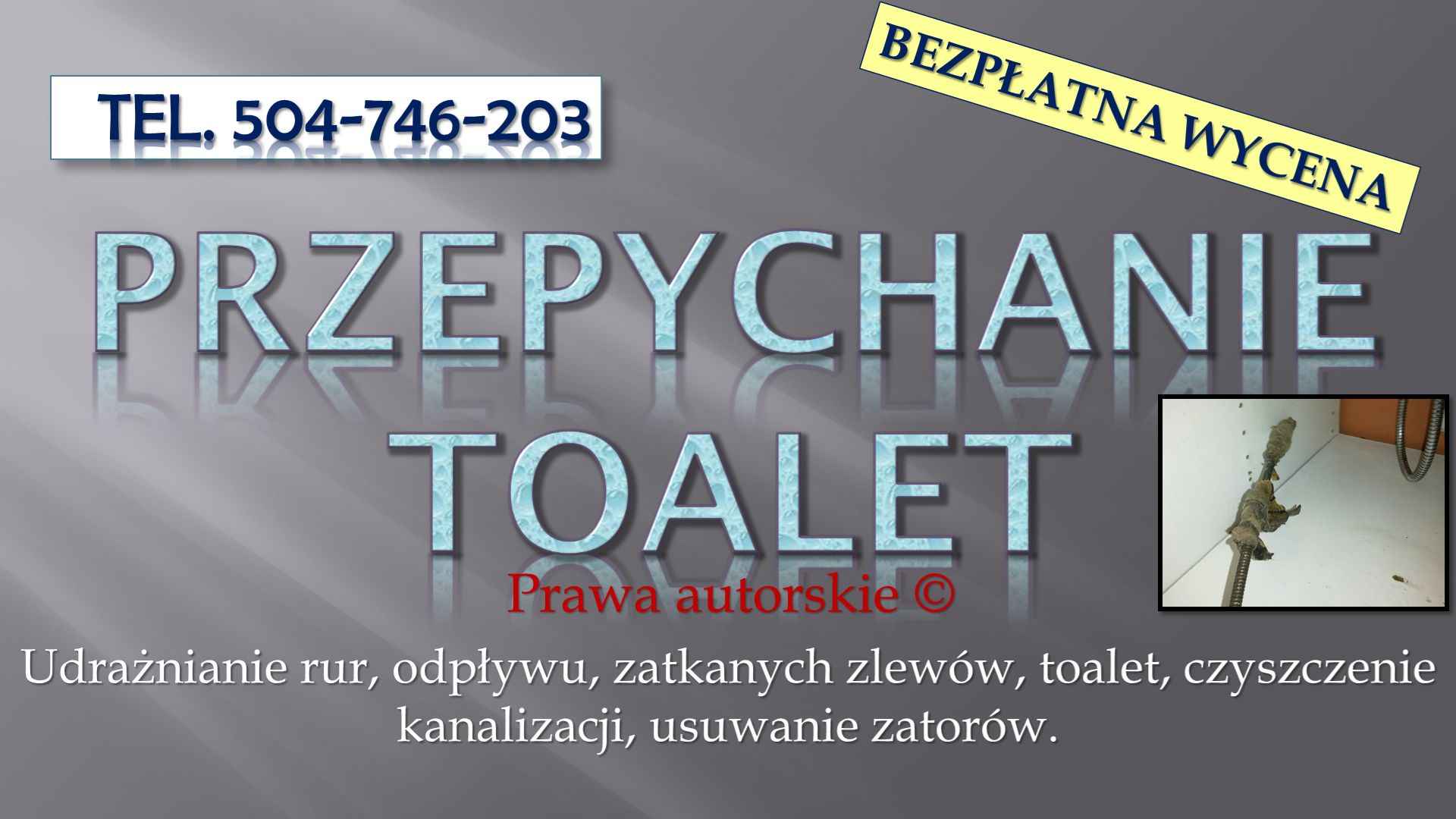 Przepychanie toalet, t504-746-203, Wrocław, udrażnianie rur, hydraulik Psie Pole - zdjęcie 9