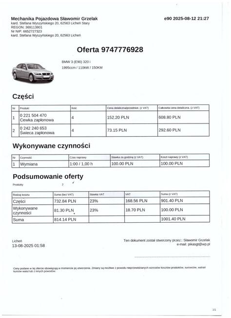 BMW E90 320i 150KM AUTOMAT LPG GAZ PO REMONCIE SILNIKA ISOFIX STAN BDB Pabianice - zdjęcie 12