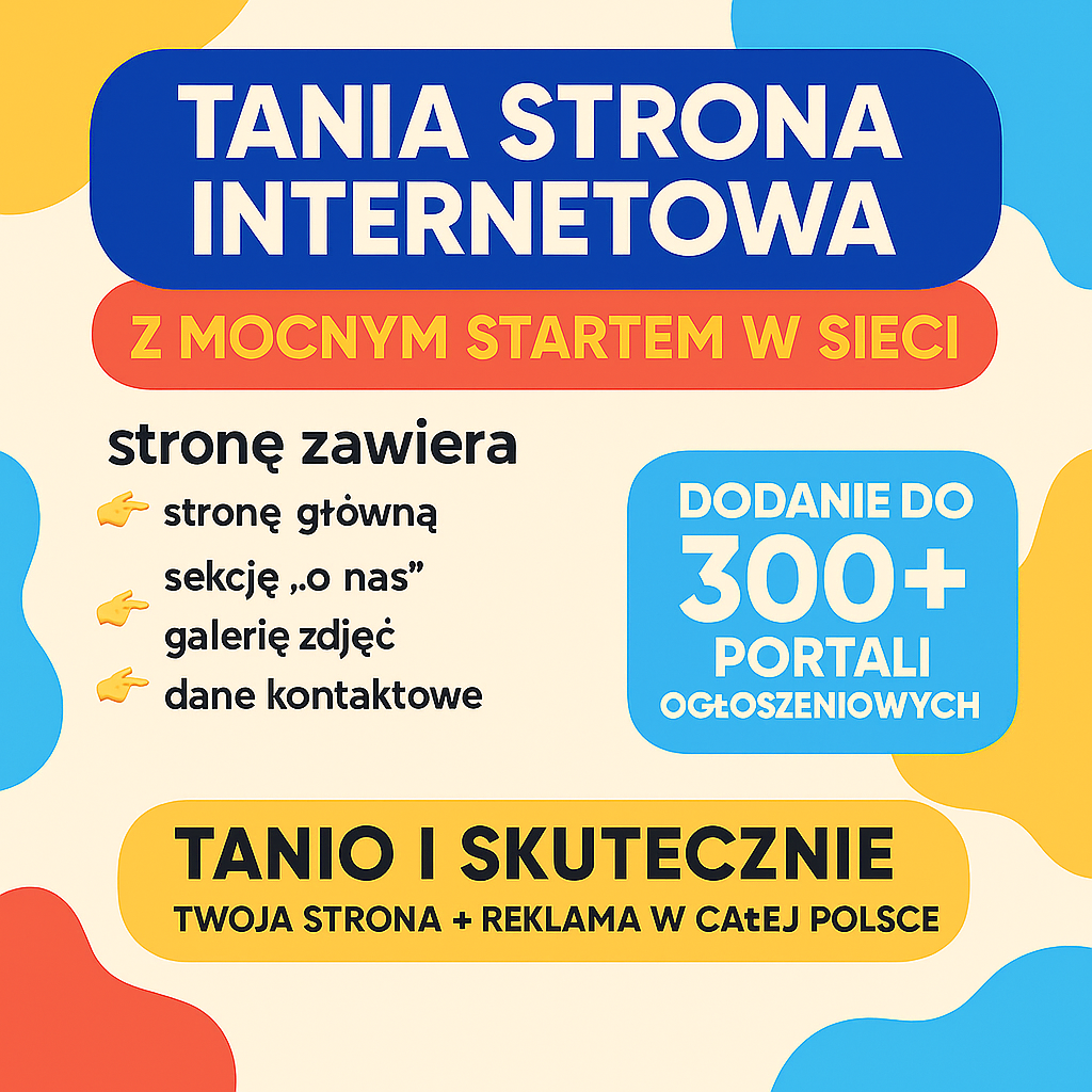 Tania strona internetowa z mocnym startem w sieci Nowa Huta - zdjęcie 1