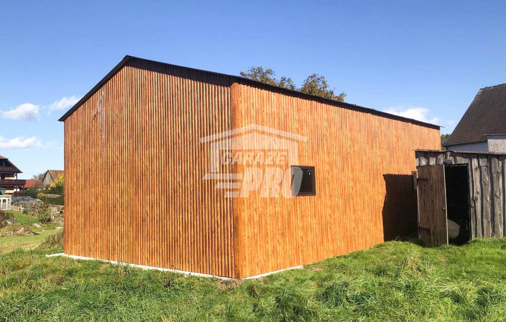 Garaż blaszany 5x9 Brama  drewnopodobny  Dach dwuspadowy GP127 Włocławek - zdjęcie 2