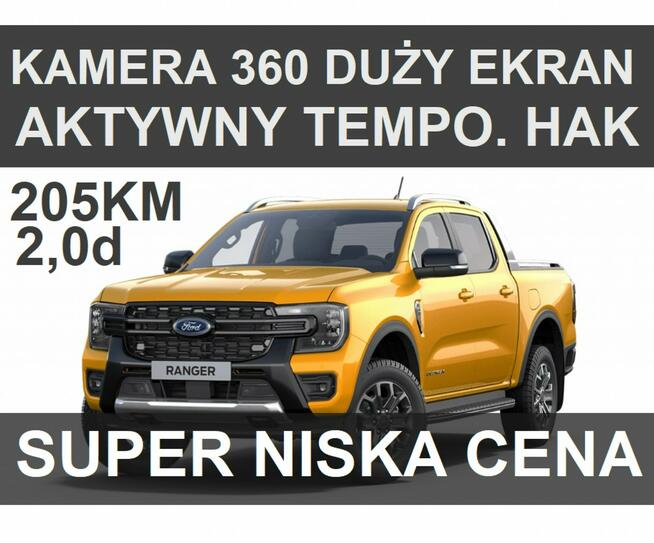 Nowy Ranger Wildtrak 205KM 4x4 Rolera Kamera 360 Niska Cena 2561 zł Szczecinek - zdjęcie 1