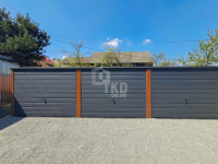 Garaż blaszany 9x5m 3x brama drewnopodobny dach spad w tył TKD360 Gdynia - zdjęcie 2