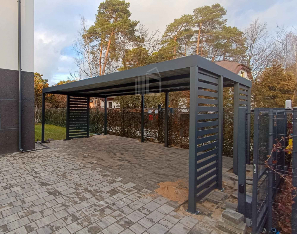 Carport PREMIUM - Wiata samochodowa 7x3 dodatkowa zabudowa ID1158 Toruń - zdjęcie 2
