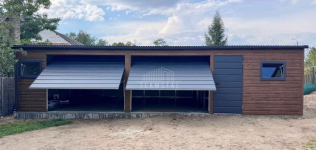 Garaż blaszany 10x3m 2x brama drzwi 2x okno rynna dach TS1148 Bełchatów - zdjęcie 3
