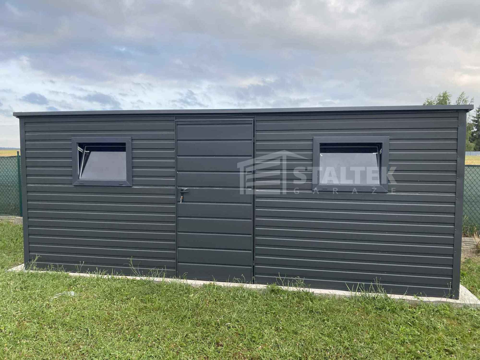 Schowek - Domek Ogrodowy 5,5x2m - drzwi - 2x okno dach ST185 Miastko - zdjęcie 3