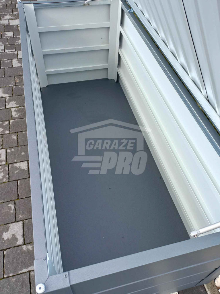 Skrzynia ogrodowa metalowa kufer 150x60x70cm  antracyt GP349 Gdynia - zdjęcie 8