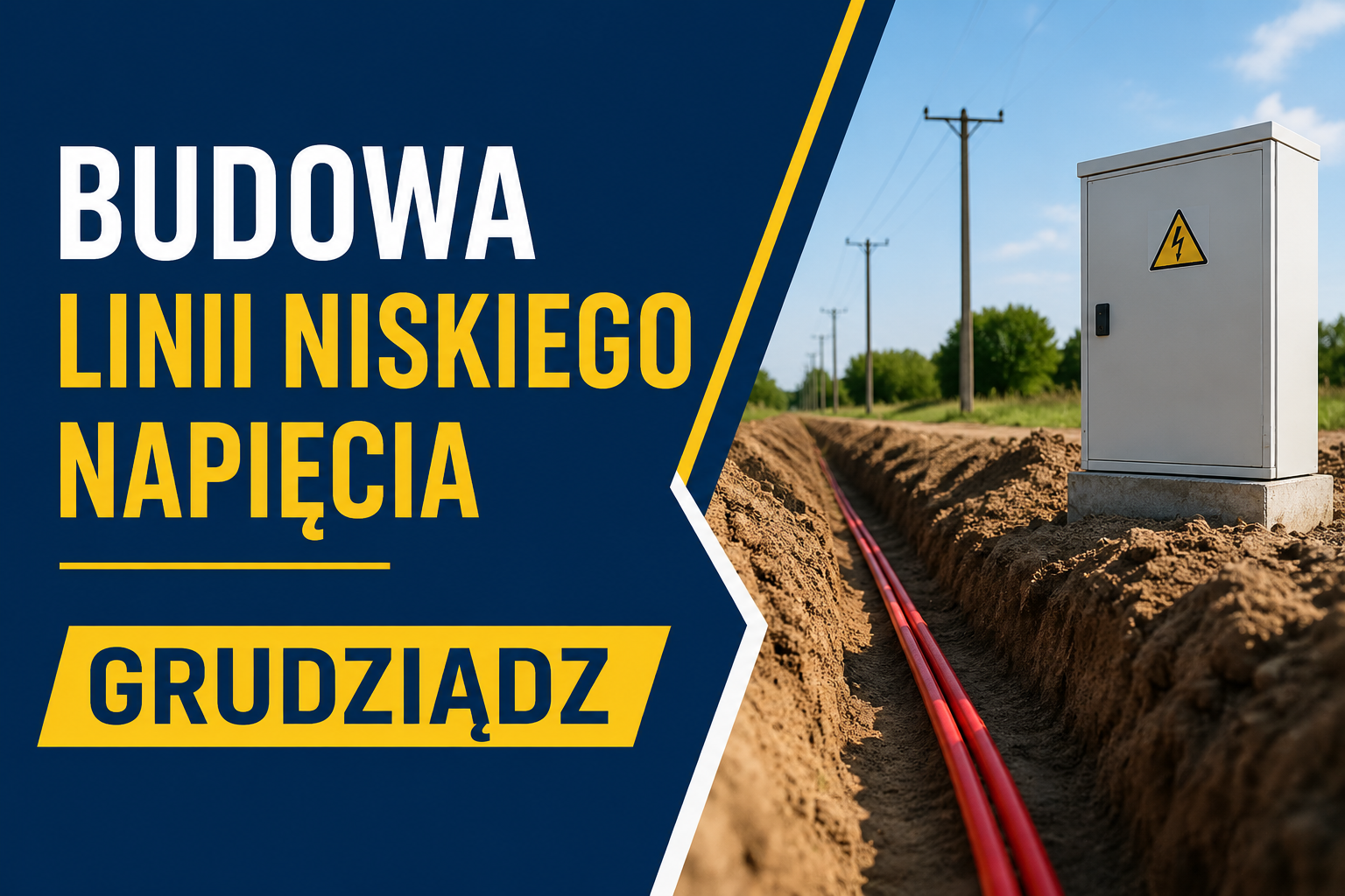 PODWYKONAWCA – BUDOWA LINII NISKIEGO NAPIĘCIA | GRUDZIĄDZ Grudziądz - zdjęcie 1