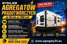 AGREGATY PRĄDOTWÓRCZE DO 700 kVA  - WYNAJEM - USŁUGI