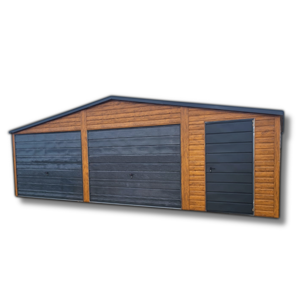 Garaż Blaszany 8x6 dwustanowiskowy drewnopodobny FILC GRATIS Śródmieście - zdjęcie 1