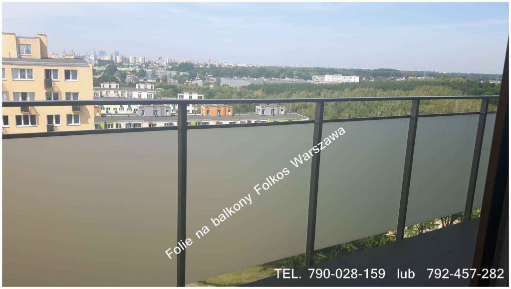 Oklejanie balkonów Warszawa Odolany Kasprzaka  okolice Folie na BALKON Bielany - zdjęcie 1