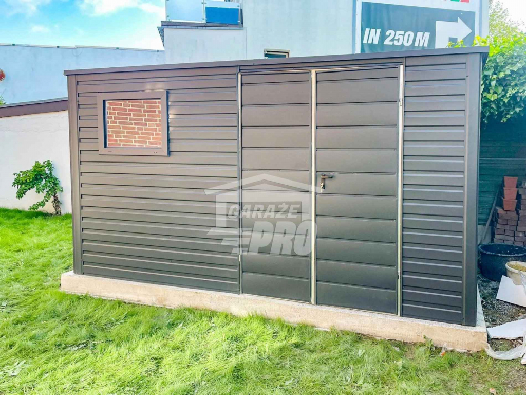 Schowek - Domek Ogrodowy 4,5x4m  - OCYNK - Dach spad w tył  GP384 Brzesko - zdjęcie 5