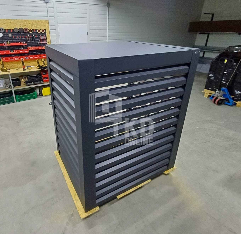 Osłona klimatyzatora – pompy ciepła 100x60x160 cm antracyt TKD446 Oświęcim - zdjęcie 4