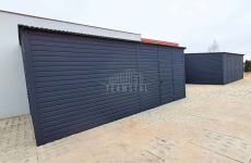 Garaż blaszany 3x7m Brama dwuskrzydłowa drzwi  dach spad w bok TS1049 Niepołomice - zdjęcie 3