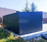 Domek ogrodowy - schowek 6x3 Brama  antracyt Dach spad w tył  GP204 Kielce - zdjęcie 3