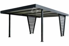 Carport V PREMIUM 4,5x4,5m Wypełnienie panelami Wiata CP158
