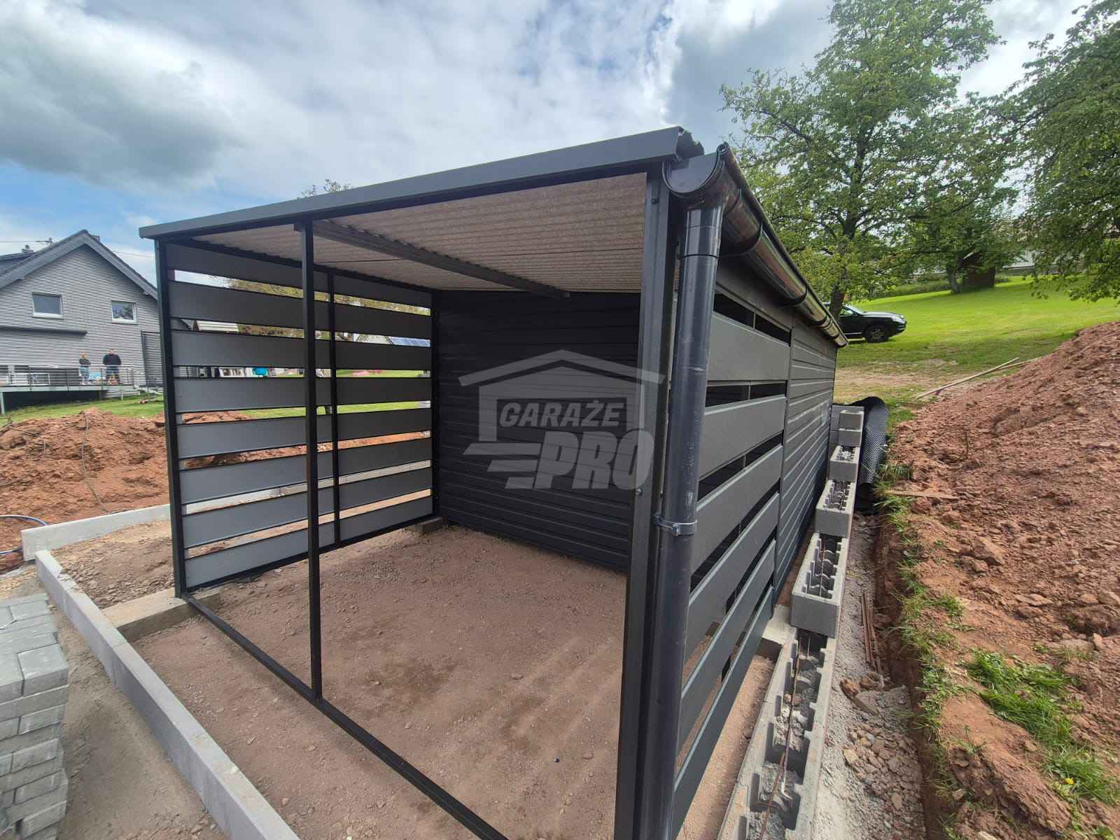 Schowek - Domek Ogrodowy 4x3m + wiata 2m - Brama okno dach rynna GP616 Gdańsk - zdjęcie 2