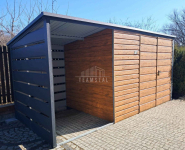 Schowek domek ogrodowy 3,5x2m + wiata 1,5m Brama dach TS1054 Gdańsk - zdjęcie 3