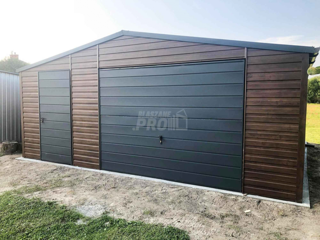 Garaż blaszany 6x6 Brama + drzwi + 2x okno  Dach dwuspadowy GP119 Kłodzko - zdjęcie 9