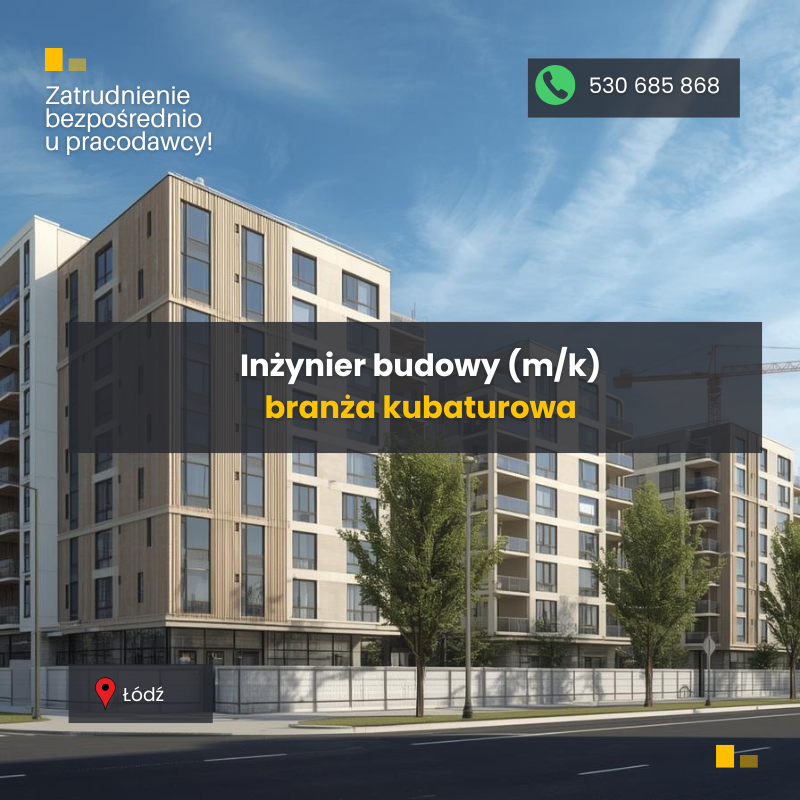 Inżynier budowy (k/m) Widzew - zdjęcie 1