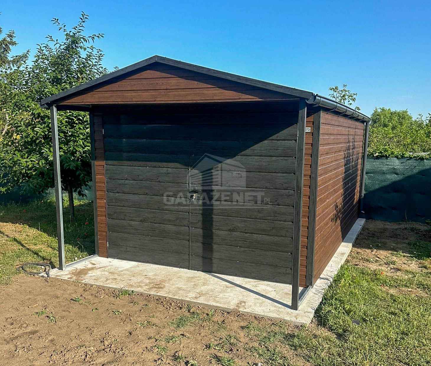 Schowek  domek ogrodowy Garaż 3,5x4m - wiata 0,5m drewnopodobny ID1059 Kościerzyna - zdjęcie 2