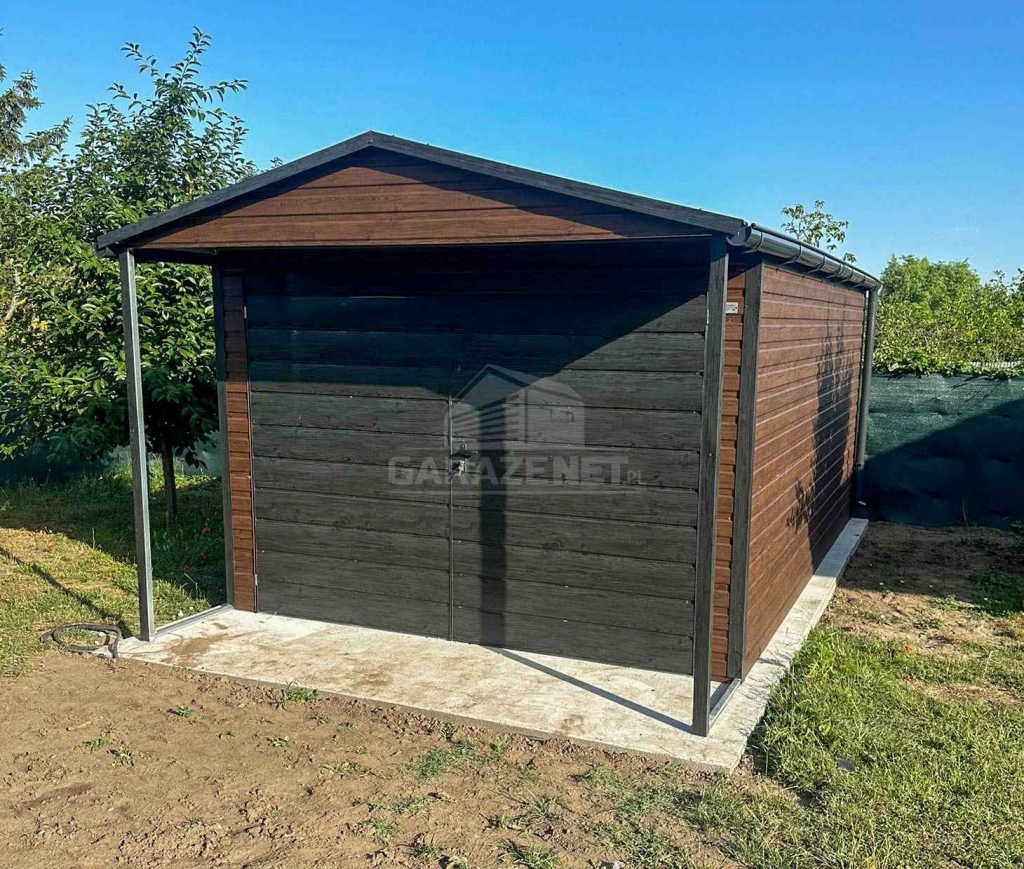 Schowek  domek ogrodowy Garaż 3,5x4m - wiata 0,5m drewnopodobny ID1059 Kościerzyna - zdjęcie 2