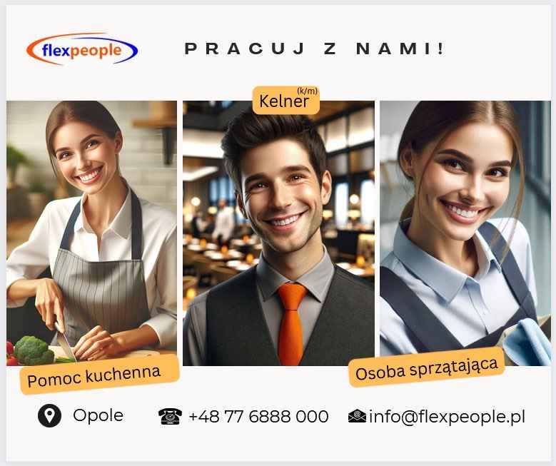 Pracownicy restauracji –  Kelner/Pomoc kuchenna/Sprzątanie (k/m) Rzeszów - zdjęcie 1