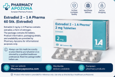 Estradiol 2 – 1 A Pharma 60 tabletek (Estradiol)